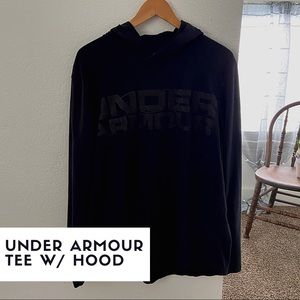 Long Sleeved Under Armour Tee w/ Hood